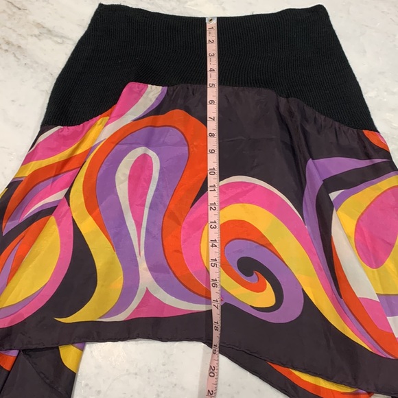 SuperLuckyCat convertible top or skirt VTG 00s scarf top - Picture 10 of 10